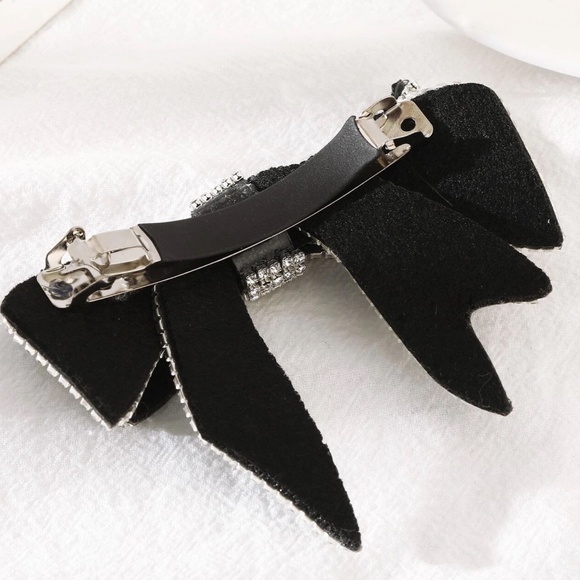 Luxe Rhinestone large Bow Statement Hair Decor main image 5